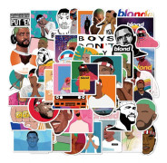 50 st Frank Ocean-klistermärken, amerikanska hiphop-sångarklistermärken vattentäta vinylklistermärken för flickor tonåringar och vuxna dekal (Frank...