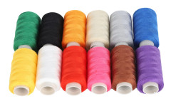 12 st Sytrådsset Färgglada Polyester Broderiverktyg Handgjorda DIY Stickningstillbehör
