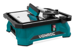 VONROC Kakelskärare 650W – 180mm – integrerad vattenbehållare | STST bänkskiva
