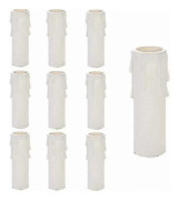 Plastljuskronljus, 10 stycken ljuskronljus i droppform, ljuskronljus, ljuskronljushylsor, ljuskronljushylsor