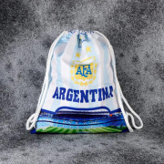 2022 Qatar VM fotbollsförvaringsväska - Argentina B Canvas Wit