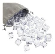 Enhance Your Display with Clear Acrylic Cubes - 50 pcs 18 mm