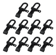 10 st Paracord Armband Schackelspänne, Bågankare Schackel Lås D Schackel Clip Justerbar för Överlevnad