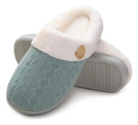 Tofflor - Plyschtofflor för Huset - Tofflor Unisex - Sovrumstofflor med Memory Foam - Varma Halkfria