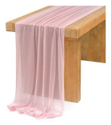 Bordslöpare textil och duk 75x300cm – ljusrosa