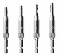 Self-centering hinge drill for doors/windows 4-pack