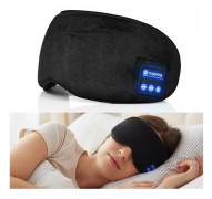 Trådlösa Bluetooth-hörlurar Sovmask Stereoheadset Sovmask Skydd för resor Bekväma trådlösa musikhörlurar