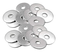 100 st rostfria brickor M6 metallplattbrickor 18 mm stor diameter distansbricka lagerbricka rund bricka möbelfäste för skruvar bultar