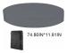 Runt poolskydd pool solskydd 100 UV-resistent spa-skyddsöverdrag 190T för utomhus spa badkar 190 30cm - MODOU