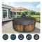 Runt poolskydd pool solskydd 100 UV-resistent spa-skyddsöverdrag 190T för utomhus spa badkar 190 30cm - MODOU