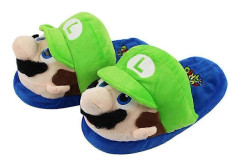 Super Mario Bros Tofflor Tecknade Roliga Tofflor Kreativa Bomullstofflor för Hemma