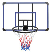 Mini basketkorg för barn - Väggmonterat set - Inomhus - Med tavla och ring - För lek och träning hemma - Blå