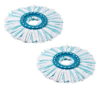 Ersättningshuvuden Kompatibla med Leifheit Clean Twist Disc Mop, Mikrofiber Ersättningsmopphuvuden, för Rengöring av Smutspartiklar, Golvrengöring