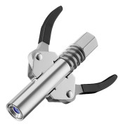 Double Handle Grease Gun Nozzle Coupler for Grease Gun, Easy to Assemble and Disassemble for All Types of Grease Guns