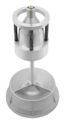 Hjulbalanserare - Bärbar - Aluminiumlegering - Inbyggt vattenpass - För hjul Ø 3,8–10,2 cm - Silver