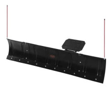 Snöplogblad, 109x43 cm/183x72 cm, Svart, Stål