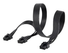 PCI-e 8-pin till Dubbel 8-pin (6+2) PCI Express Strömadapter Anslutningskabel för EVGA Modulär Strömförsörjning Grafikkortskabel 8-pin Splitter, 1-186