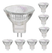12V 20W/35W/50W Halogenlampor Gu5.3 Spot Base Varmvit, Dimbar, 8-pack [DB]