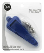 Kit med tryckknappstillbehör - Dritz Easy Snap - Storlek 15 - Storlek 16 - Färg Blå