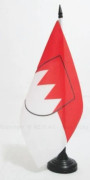 Bordflagga - AZ FLAG - Franken (Bayern) - 21x14 cm - Polyester - Plastbas