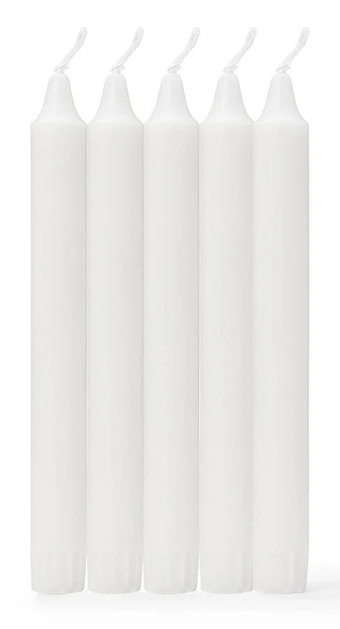 Kronljus 10-p 20x2,2cm Vit