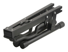 Black Iron Guitar Stand - Unique Foldable Design, Stable A-Frame Stand for Bass Display - Perfect
