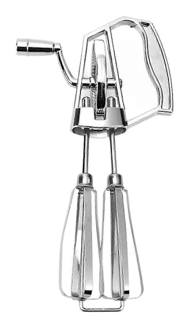 Manuell Handmixer, Äggvisp Handvev 14x25,5cm Rostfritt Stål Manuell Handmixer Pläterad Äggvisp