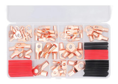 120 st Högtemperaturbeständiga Värmekrympande Koppartrådterminaler Kit, DUBUNS