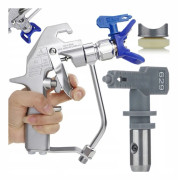 Sprutpistol UltraSpray PM2PRUS04 med Hi-Flow 629 Munstycke – 2-Fingers Avtryckare | Skydd | Kompatibel med Graco, Wagner