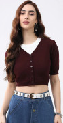 Monte Carlo Dam Regular Fit Blus Xl vin
