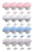 16 stycken Lakan Clips Täcke Örngott Textil Filt Fixerad Spänne En Knapp Upplåsning Halkfria Gripar Tillbehör för