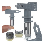 Malarspruta Rosfix Hi-Flow 423 – 20 Cm Sprutbredd | med Packning | Kompatibel med Graco, Wagner, Titan