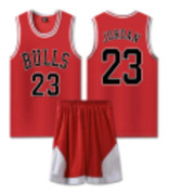 #23 Michael Jordan Baskettröja Bulls Uniform för Barn Vuxna - Röd 24 (130-140CM)