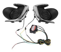 LED DRL Varselljus Dagtid Körljus Främre Dimljus Lampa för Mitsubishi Attrage Mirage G4 2012-2