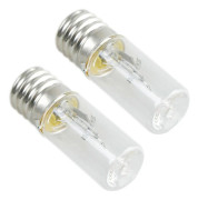 2x UVC-lampor för kvalster, bakteriedödande lampa, UV-ljusrör, E17 3W, desinfektion - AY
