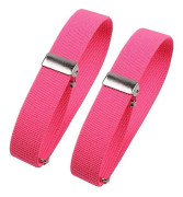 Män Dam Skjorta ärmhållare Justerbart armband Rose Red