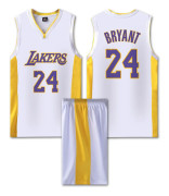 NBA Basketball Uniform LAL White Suit-Nr. 24 Kobe Children 2XL/30 yards (155-160cm)
