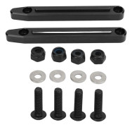 RC Takräcke Aluminiumlegering Lättviktsuppgraderingsdel Byte av takräcke för ARRMA 1/7 Svart