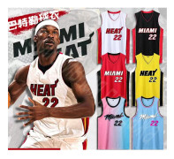 Basketbollströjor Sportkläder Jimmy Butler Miami Heat Nr 22 Basketbollströjor Vuxna Barn Fotbollströjor City Edition Vit