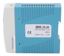 BERM Industriellt Switchat Nätaggregat DIN-skena MDR 10 24 10W 24V 0.42A 100 240VAC Ingång