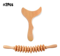 Träterapi Massageverktyg Maderoterapi Kit Trä Massage Roller Set Kroppsskulpteringsverktyg för Anti-Cellulit Muskelavslappning~04751