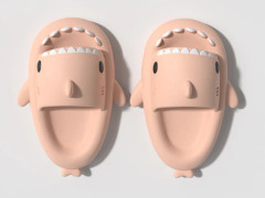 Shark Slippers Summer Couple Tjock sula inomhus Anti-halksandaler pink 180mm