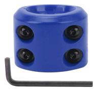 Winch Line Hook Stopper Rubber Rope Line Hook Holder with Hex Wrench for ATV UTV SUV ORV Trucks Blue