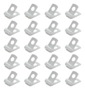 20 st Bromsbränsleledningsklämma Metall Bränsleslang Omslag Klämma Set Tätt Fixerad Universell Passform för De Flesta Fordon 3/8 tum