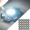 25 st Varmvita LED-spotlightlampor 3000-3200K Hög ljusstyrka Integrerat chip