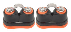 2 ST Marine Båt Cam Cleat Kullager Snabbinträde Rep Wire Fairlead Segling Segelbåtsutrustning