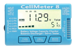 【NX】Digital Batterikapacitet Checker Spänningsmätare Kompatibel med LiPo Life Li Ion NiMH Nicd Cell