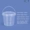 150ML-1500ML plasthinkar + lock - Tom vit med handtag - 750ML