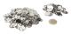 100 Set Button Pin Parts Robust Metal Plastic Rustproof Smooth Button Making Supplies for Badge DIY 44MM