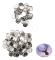 100 Set Button Pin Parts Robust Metal Plastic Rustproof Smooth Button Making Supplies for Badge DIY 44MM